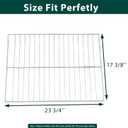 WB48T10095 Oven Racks Replacement Parts for GE Profile Oven Rack 304 Stainless Steel GE Hotpoint Gas Range Stove Rack 23.75 x 17.4 Spectra XL44 Electric Roaster Double Wire Rack Shelf 2 Pcs, 23.75'' x 17.4'' Upgraded Oven Rack