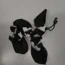 YAODHAOD Dog Shoes for Small Dogs, Puppy Dog Boots & Paw Protector for Winter Snowy Days, Anti-Slip Sole Dog Booties for Indoor Hardwood Floor 4PCS (Black, Size: 4)