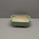 Bonsai Pots - 13.7 Inch Rectangle Ceramic Pots for Plants, Large Succulent Planter with Drainage Hole, Decorative Planters for Indoor Outdoor, Garden House Decor, Housewarming Gifts, Green