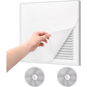 Fasmov 98 x 18 inches Complete Premium Vent Register Filters Kit, Electrostatic Media & 157 inches of Tape, Air Register Vent Filters for Home (2 Piece Set)