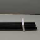 KAMANINA 1 Inch Double Curtain Rod for Windows 72 to 144 Inches (6-12 Feet), Black Heavy Duty Drapery Rod, Adjustable Double Rods with End Caps