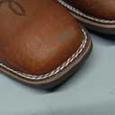 SUREWAY Western Boots For Men - Mens Square Toe Cowboy Boot,Oil/Slip Resistant,Durable Fashionable Classic Pull on 10 Inch Wellington Boots - Soft Toe Work Boots, Size 8