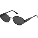 livho 2025 Trendy Oval Sunglasses - Stylish Polarized Shades for Everyday - Retro Metal Frames Black