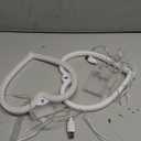 2Pcs Purple Heart Led Neon Night Light Glow Sign Decorative Valentines Day Decorative Love Lamp for Girl Boy Room Wall Decor, Battery Powered Neon Heart Gifts for Wives, 7.8x8.2in