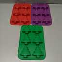 3 Pack Christmas Tree Silicone Molds,6 Cavity Candy Baking Trays for Holiday Cakes,Candies,Gummy,Chocolates,Jelly,Soap,Ice Cube,Cookies 