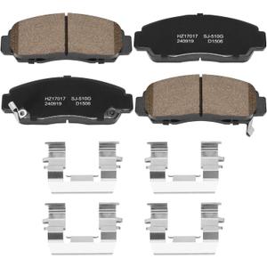 D787/D1506 Front Ceramic Brake Pads for Honda Accord EX/EX-L 2010-2012, for Acura TSX 2011-2014
