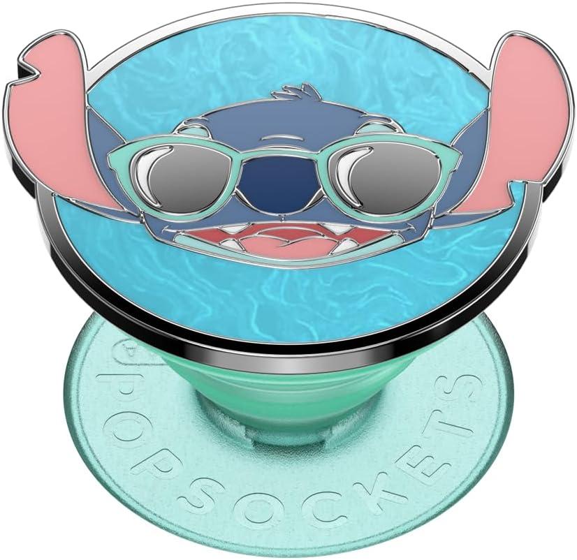 PopSockets Phone Grip with Expanding Kickstand, Adhesive Grip, Lilo & Stitch - Enamel Suns Out Stitch