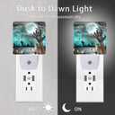2Pack Halloween Night Light Plug-in,Dusk to Dawn Smart Sensor Led Nightlight for Bedroom Bathroom Kitchen Hallway Stairs Energy Efficient Decor Desk Lamp (color-12)