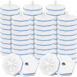 64Pcs Toilet Wand Refills for Clorox, Disposable Toilet Bowl Cleaners Scrubber, 5X Cleaning Power Upgrade Formula Disposable Toilet Bowl Wand Refills Compatible with Clorox and the Most Toilet Brushes (1 Count (Pack of 64))