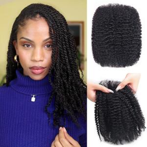 Afro Kinkys Bulk Human Hair (50Gram/Pack), Braiding Hair for Dreadlocks Extensions, Loc Repair, Twists, Braids - 100% Bulk Natural Human Hair - Black 16 Inch
