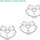 Unsvorns Nasal Pillow Supplies - Includes 3 Packs Nasal Mask Nose Pillows Small, Medium, and Large Nose Cushions - Includes Tube, Frame, and Strap
