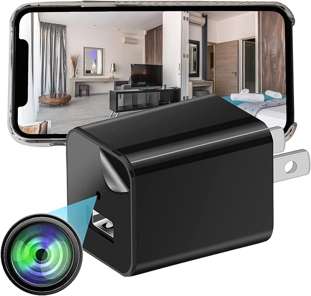 AersGu 1080P WiFi Camera Hidden Indoor Security Camera Baby Monitor Surveillance Security Cam Hidden Spy Detector-A1