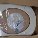 Bemis 500EC Durable Wood Toilet Seat with Easy Clean Hinges, Made in USA, Round, Bone