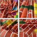 7x5ft Red Brick Wall Street Backdrop Cartoon Photography Backdrops Happy Birthday Party Background Party Decors Decorations Baby Shower Table Banner Background