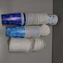 Jingmore 60 Pcs Disposable Snowflake Coffee Cups with Lids Winter Coffee Cups Bulk Insulated Drinking Tea Paper Drinkware for Winter Holiday Travel Home Party Supplies (16 oz)