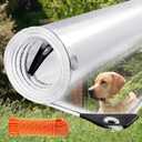 10X20FT Clear Tarps Heavy Duty Waterproof,Clear Vinyl Tarp with Grommets