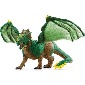 Schleich Eldrador Creatures - 11" Jungle Dragon Toy - Movable Wing Action Figure for Boys and Girls - Mythical Creature Figures - Fantasy Beast Figurine - Monster Dragon Toys - Kids Ages 7+ | 70791