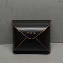 NACH Black Mailbox Wall Mount, 12.5 x 5 x 10 inch Wall Mount Mailboxes for Outside, Waterproof Mailboxes for Outside - Envelope Mailbox (Large, Black and Copper)