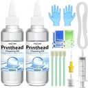 Printhead Cleaning kit 200mL for E pson Printer, Printer Cleaning Kit for HP, Print Head Cleaning Kit for Canon, Inkjet Printer Nozzle Cleaning Kit for Brother