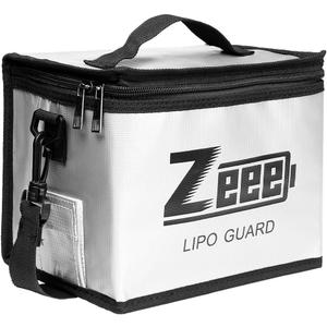 Zeee Fireproof Explosionproof Large Capacity Battery Storage Guard Pouch for Lipo Charge & Storage (8.46 x 6.5 x 5.71 in)