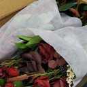 Ling's moment 17.5" Tall Free Standing Artificial Flowers Arrangements 2 pcs Wedding Aisle Runner Chair Decorations Bordeaux Red Centerpieces for Ceremony Reception Rose Floral Floor Party Outdoor