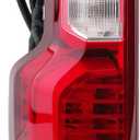 Tail Lights Assembly Compatible With 2019-2023 Chevy Silverado 1500 Halogen Model Left Drive Side With Incandescent Bulb and Harness 84752978 GM2800308