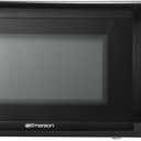 Emerson MW7302B Compact Countertop Microwave Oven with Touch Control, LED Display, 700W, 10 Power Levels, 6 Auto Menus, Glass Turntable and Child Safe Lock, 0.7 Cu., Ft. Black