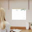 4 x Aesthetic Wall Calendar 2025-2026, 17 Monthly Horizontal Hanging Calendar with Julian Dates from August 2025 to December 2026, 14.5" x 11.5" Minimalist Modern & Simple Paper Wall Calendar for School, Home, Office (Green)