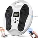 EMS Foot Massager for Neuropathy, NMES Foot Stimulator for Neuropathy Feet Nerve FSA&HSA Eligible item Electric Foot Massager for Circulation and Pain Relief with 4 TENS Unit Muscle Stimulator Pads (White)