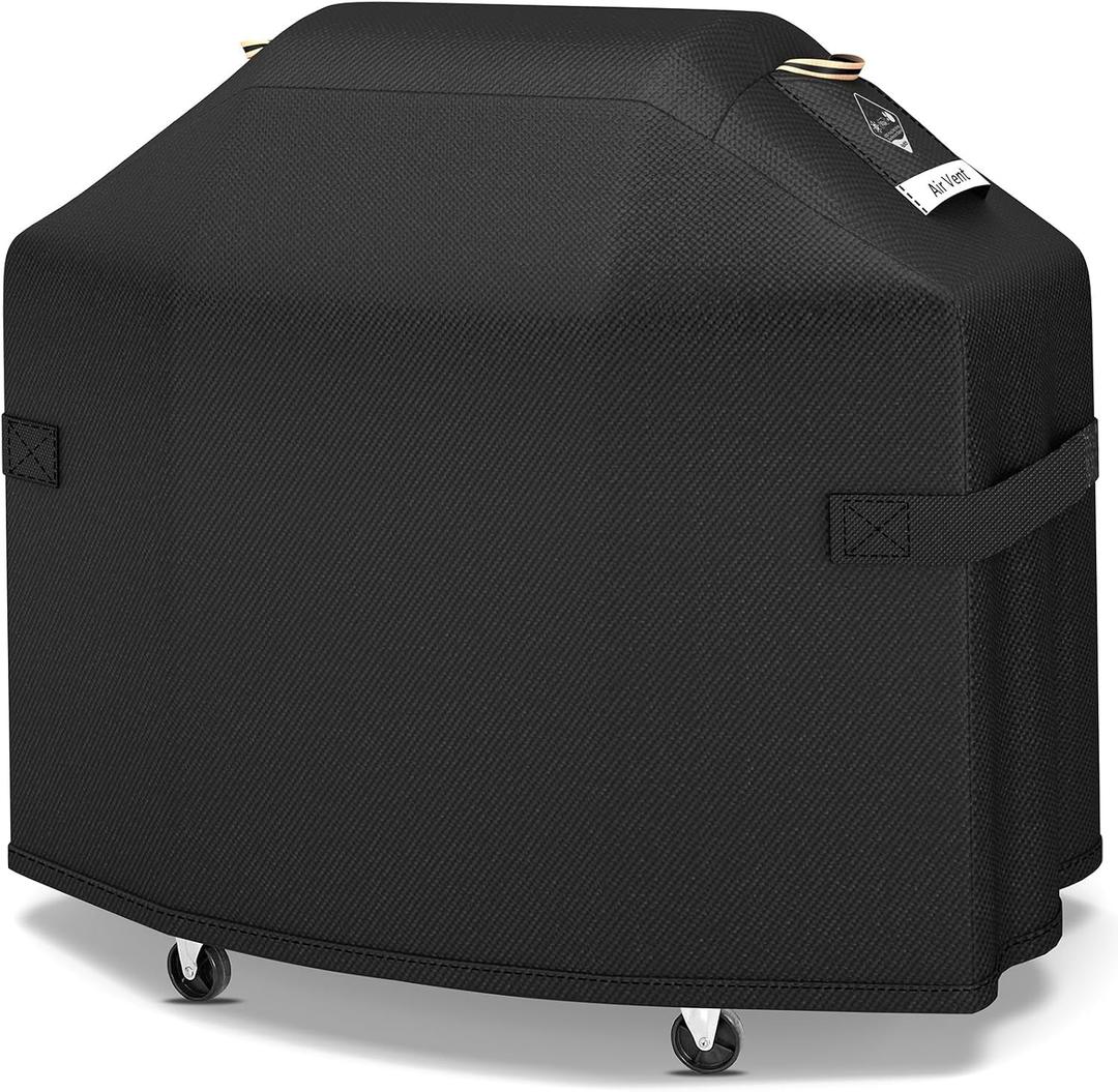 Ultimate Durable 60 Inch Grill Cover for Outdoor Grill,Heavy Duty Waterproof Rip-Proof BBQ Cover,Fade Resistant Gas Grill Cover with Straps,3-4 Burner Barbecue Cover for Weber Char-Broil Nexgrill,etc