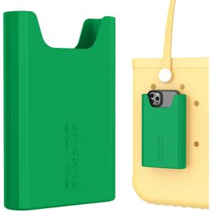 OUTXE Silicone Phone Holder Accessories for Bogg Bag, Phone Case Holder Compatible with All Bogg Bags, Dark Green Cell Phone Insert for Simple Modern Beach Bag