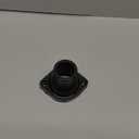 1 SET SHLPDFM Black Chevy Polished Aluminum Straight Up Water Neck Thermostat Housing Compatible with Ls1, Ls2, Ls3, Ls7, Ls9, Lsa, L76, L92 Chevy (gm) Engines