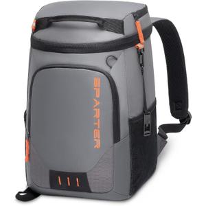 SPARTER Backpack Cooler Insulated Leak Proof 33 Cans, 2 Insulated Compartments Thermal Bag, Portable Lightweight Beach Travel Camping Lunch Backpack for Men and Women