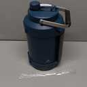 Gallon Water Jug for Outdoors: 2-in-1 Straw Spout Lid, Dual Handle, Leakproof, Keep Cold 48H, 128 oz Insulated Water Bottle for Men, Travel, Gym, Trip, Workout, Camping, Hydration, Fitness (Deepsea)