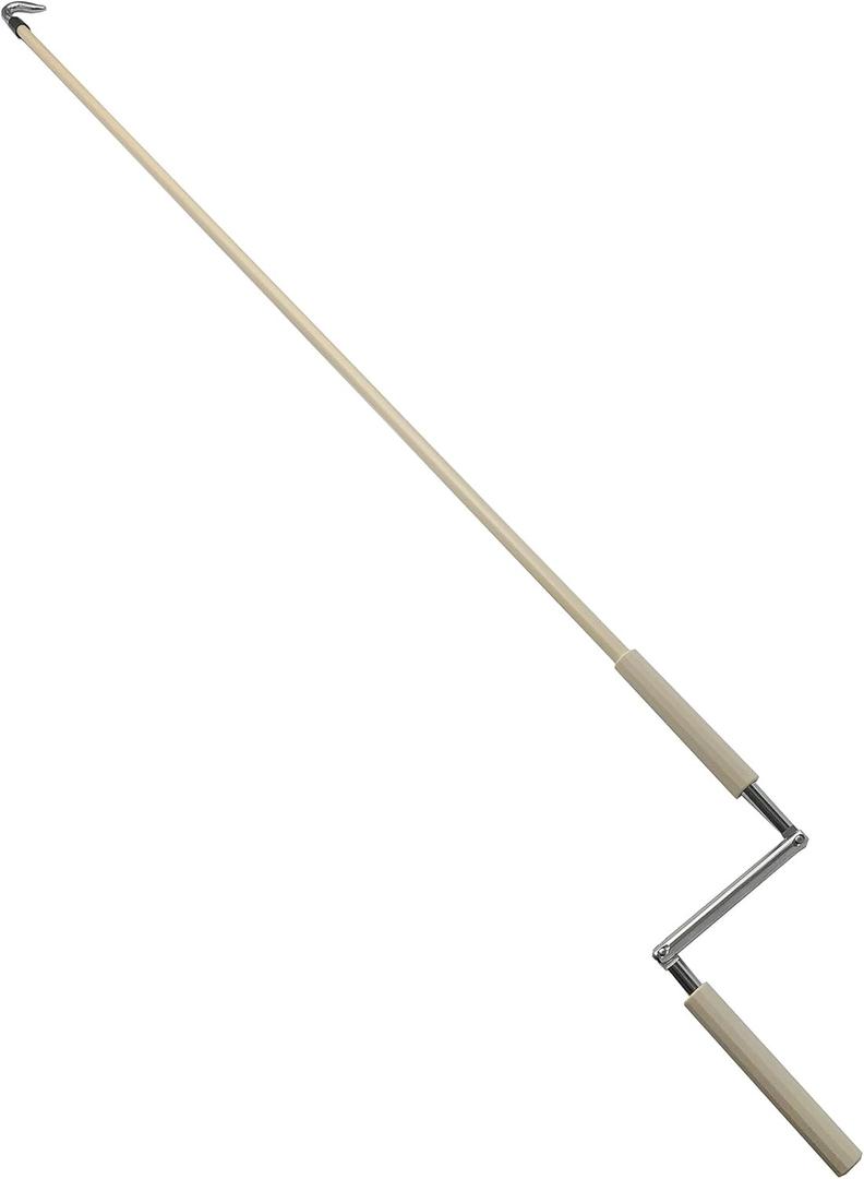 Universal replacment Part,Metal Installation Crank Wand for Sun Shades or Roller Blinds Lihopefe (Beige), 8.66"W x 48.03"H