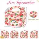3 x BFHUILTD 12 Pcs Cute Pink birthday party Decorations,Rainbow Party Supplies, Bow Strawberry party favor boxes,Birthday Supplies for Girl