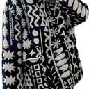 Women's Quilted Jacket Lightweight Floral Print Padded Puffer Jacket Coat Winter Vintage Button Down Cardigan Outwear