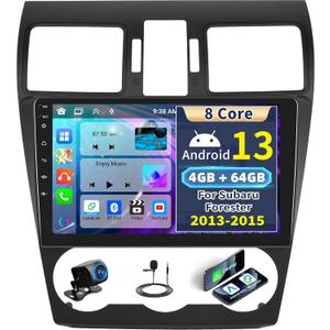 UNITOPSCI 8 Core 4G+64G for Subaru Forester WRX Impreza 2013-2015 Radio CarPlay Android Auto Android 13 Car Stereo 9 Inch IPS Touchscreen Bluetooth/WiFi/GPS/FM DSP/32EQ, AHD Backup Camera/SWC/MIC