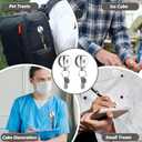 2Pcs Retractable Pull Pen Pencil Holder 24'' Universal Lanyard Retractable Pencil Pull with Belt Clip and Key Ring for Carpenters Nurses Workers