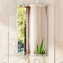 VocalStar Frameless Bathroom Mirror, 16" x 24" Rectangle Wall Mirror with Beveled Edge, Modern Decorative Vanity Mirrored for Living Room, Entryway, Bedroom | 1/4-Inch Shatterproof Glass