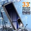 Temdan for Samsung Galaxy S20 FE Case Waterproof, [Military-Grade Drop Protection] [IP68 Underwater] Full Body Heavy Duty Rugged Shock-Proof Case for S20 FE 6.5''-Black