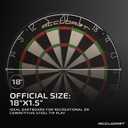Accudart Edge Bristle Dartboard Premium Brazilian Sisal, RazorThin Spider, Rotating Metal Number Ring, Increased Playing Area, Super Thin Bullseye Ideal for SteelTip Darts