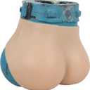 Silicone Butt Panty Sissy Butt Lift Underwear Butt Shaper Control Shorts for Cosplay Crossdressing Apparel (Medium, Bronze)