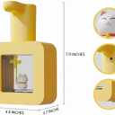 Bathroom Soap Dispenser,Cute Soap Dispenser Automatic Touchless with Sensor for Safe and Clean- Children's Birthday Gift (Yellow)