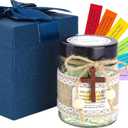 Bible Verse Jar for Emotions and Feelings,Christian Gifts for Women Men, Mom, Father's Day, Birthday, Her Graduation Gift, Religious Gifts (bule)