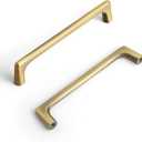 Goo-Ki Brass Bronze Cabinet pulls,5 inch(128mm) Hole Center Zinc Alloy Drawer Pulls, 10 Pack