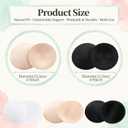 12 Pairs Round Bra Pads Inserts Kit, Removable Washable Sports Bra Padding Insert for Bikinis Top Swimsuit Sport Bras (White)