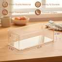 MGY 4Pack Clear Magnetic Baby Bottle Organizer for Refrigerator, Space-Saving Storage for Baby Bottles,Bottle Organizer for kitchen