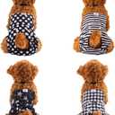 CuteBone Washable Female Dog Diapers 4 Pack Reusable Doggie Heat Diapers for Period FMG01XL