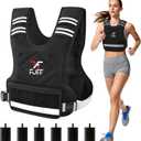 FUFF Weighted Vest Woman, 11-20 Lb Adjustable Weight Vest for Women Men, Female Strength Training Body Vest for Walking Exercise Running Workout
